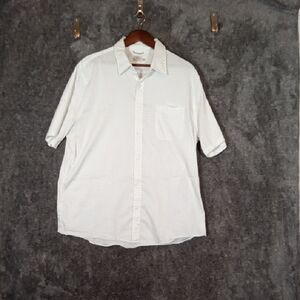 Faherty Men's White Casual Button Down Shirt Movement Supima Cotton XXL